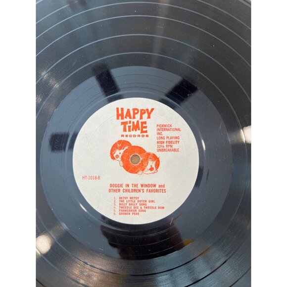 Vintage Happy Time Records LP Doggie In The Window Childrens Songs HT-1018 - Picture 5 of 5